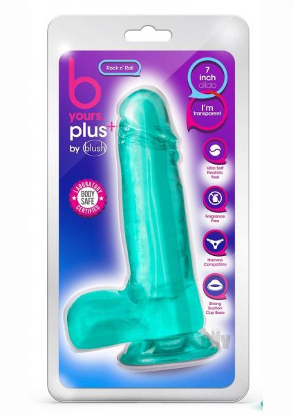 B Yours Plus Rock 'n' Roll Dildo Teal