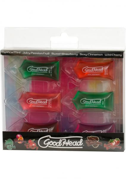 Goodhead Oral Sex Gel Pillow Paks 6 Pack