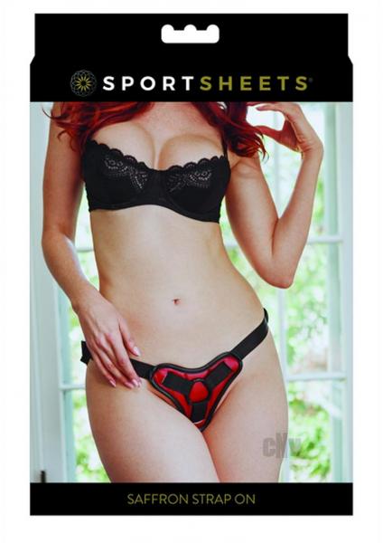 Sportsheets Saffron Strap On Black Red O/S