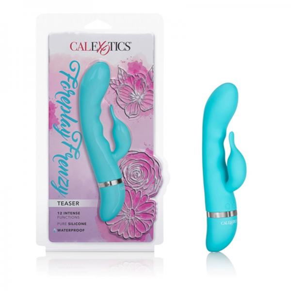 Foreplay Frenzy Teaser Rabbit Style Vibrator Blue