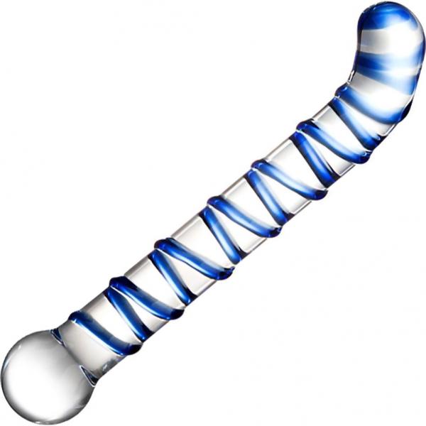 Mr. Swirl 6.5" Glass Glass Dildo