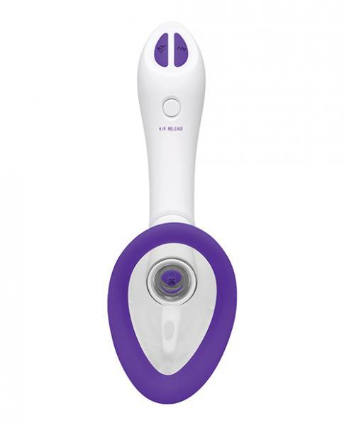 Bloom Intimate Body Automatic Vibrating Rechargeable Pump - Purple/White