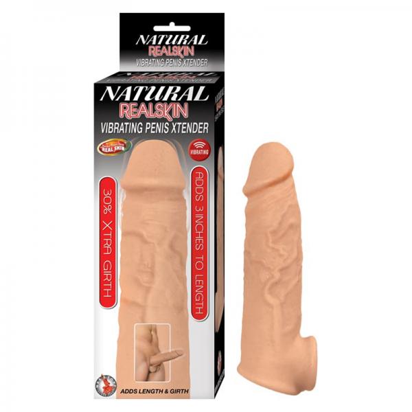 Natural Realskin Vibrating Penis Xtender