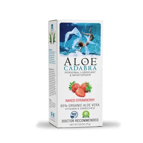 Aloe Cadabra Organic Lubricant - 2.5 Oz Bottle Naked Strawberry