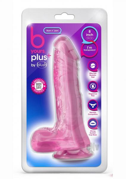 B Yours Plus Ram 'n' Jam Dildo Pink