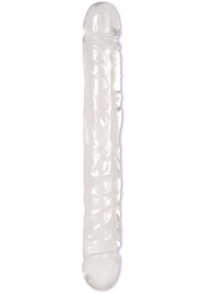 Jellies Jr 12" Double Dong - Clear
