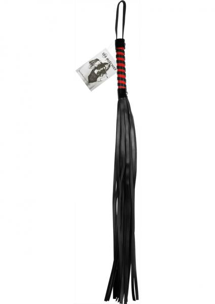 Red & Black Stripe Flogger