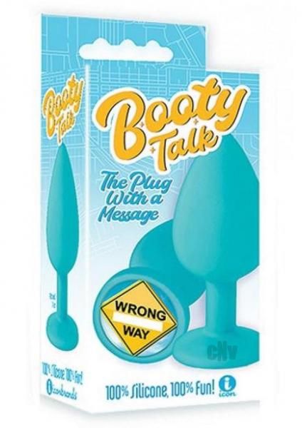 The 9's Booty Calls Wrong Way Plug - Blue