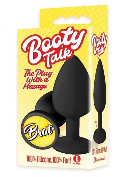 The 9's Booty Calls Brat Plug - Black