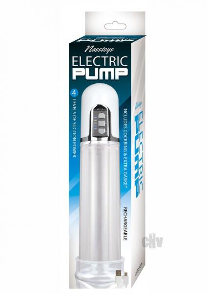 Rechargeable Clear Electric Pump With C Ring And Extra Gasket