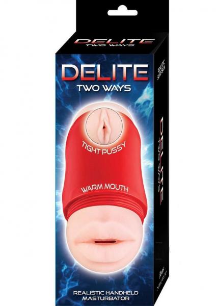 Delite Two Ways Mouth & Vagina Beige