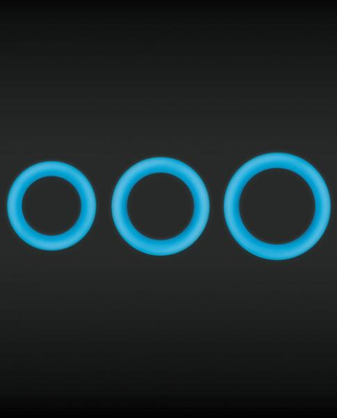 Firefly Halo Medium Cockring - Blue