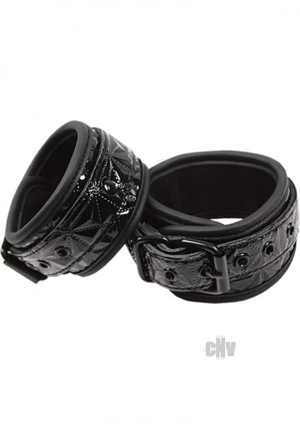 Sinful Wrist Cuffs - Black