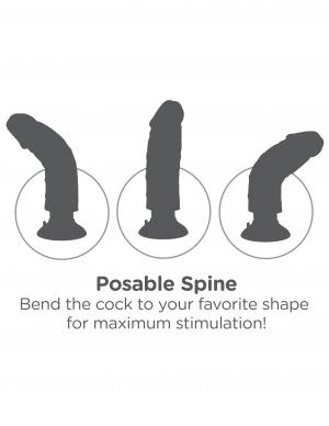 King Cock 7 inches Vibrating Dildo