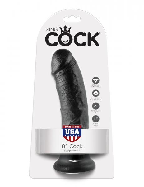 King Cock 8-Inch Cock - Black