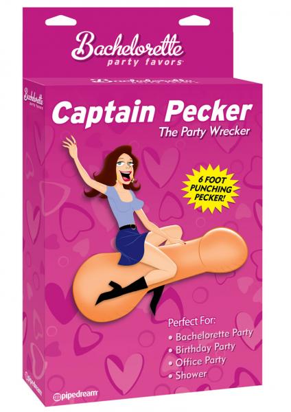 Bachelorette Party Favors Captain Pecker Inflatable Party Pecker
