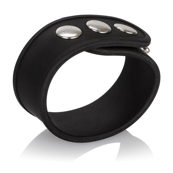 Silicone Tri Snap Erection Ring Black