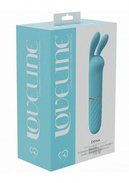 Loveline Dona 10 Speed Vibrating Mini-rabbit Silicone Rechargeable Waterproof Blue