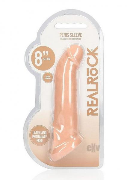 Realrock Penis Sleeve 8in Flesh