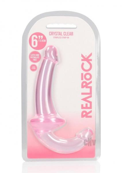 Realrock Strapless Strap On 6 In Pink