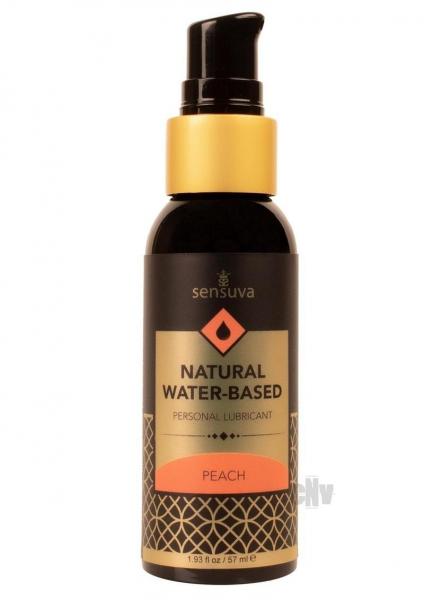 Natural Water Based Lube Peach 2oz