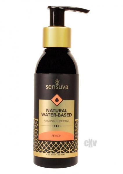 Natural Water Based Lube Peach 4oz