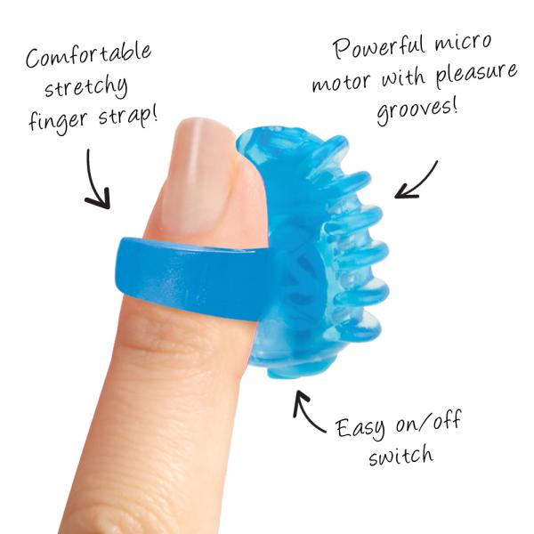 Screaming O FingO Tips - Blue