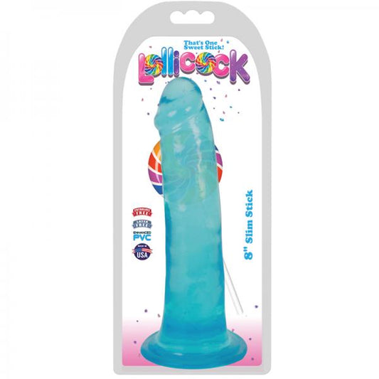 Lollicock 8 inches Slim Stick Dildo Suction Cup