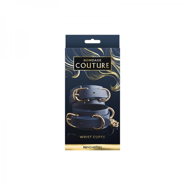 Bondage Couture Wrist Cuff Blue