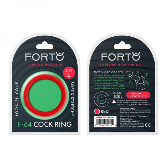 Forto F-64:  50mm 100% Silicone Ring Wide Lg