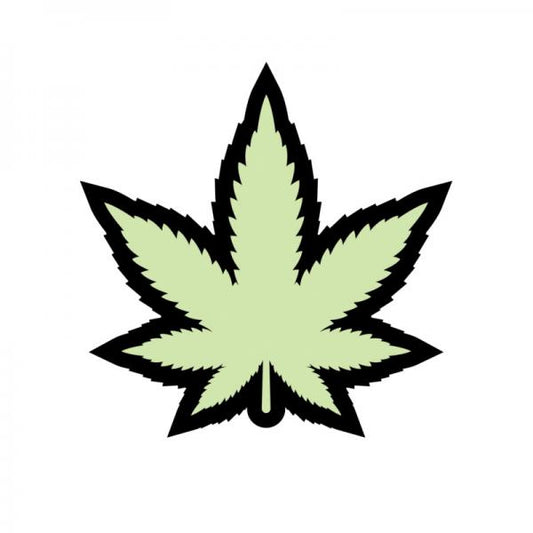 Weed Pin Leaf Glow-in-the-Dark