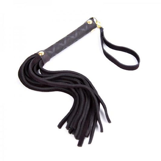 Plesur Mini Leather Flogger - Black