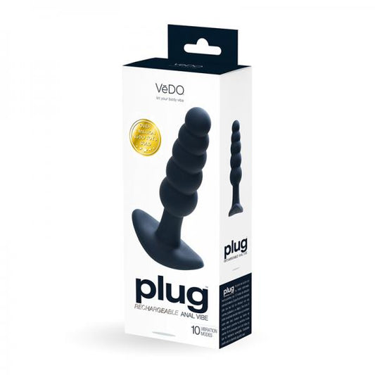 Vedo Plug Rechargeable Anal Plug  - Black