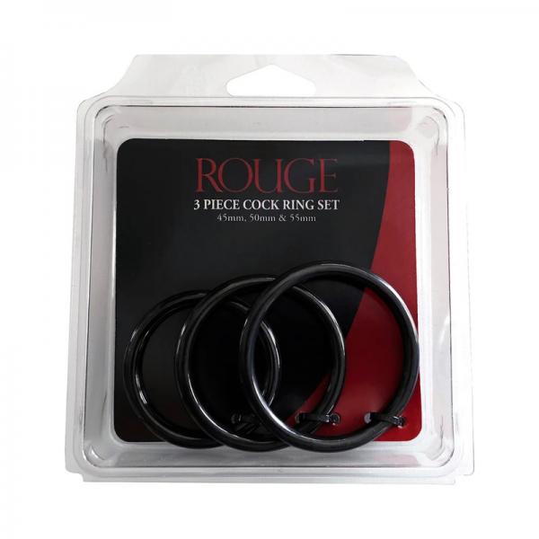 Stainless Steel Cockring Set 3pc