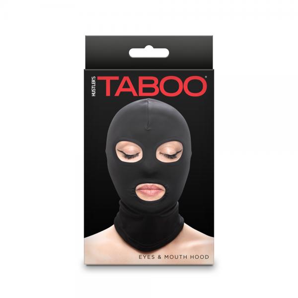 Hustler Taboo Eyes&mouth Hood Black