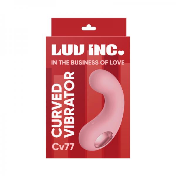 Luv Inc. Curved Vibrator - Light Pink