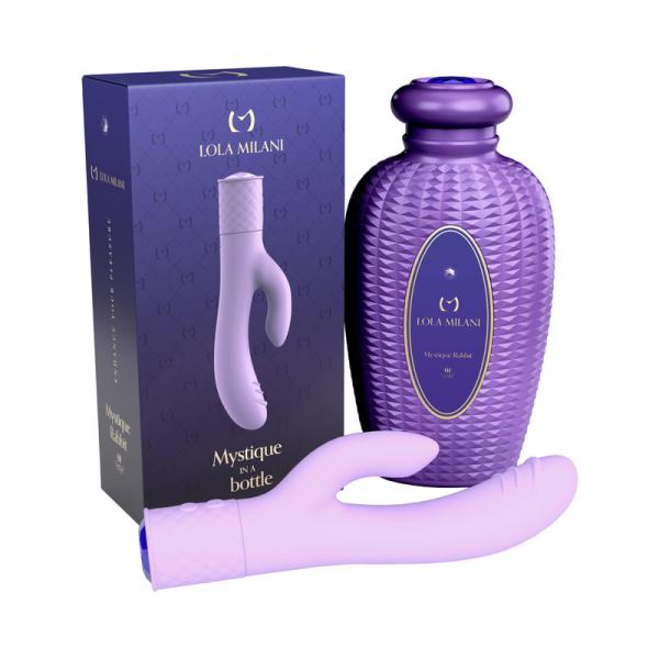 Lola Milani Mystique Rabbit W/orchid Bottle - Lilac