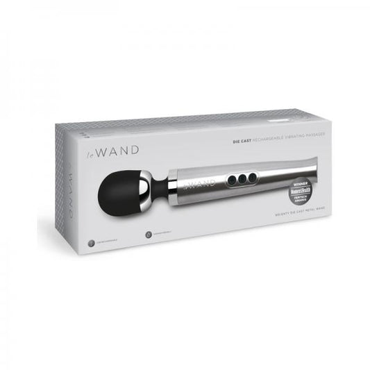 Le Wand Diecast Usb Massager Slvr