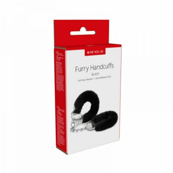 Myu Furry Handcuffs Black