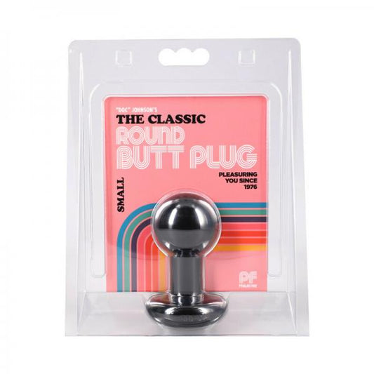 Round Butt Plug Small Black