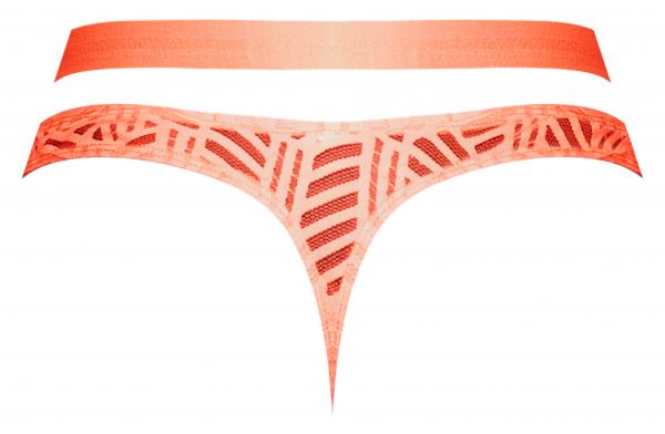 Male Power Rude Awakening Ring Jock Neon Orange L/xl