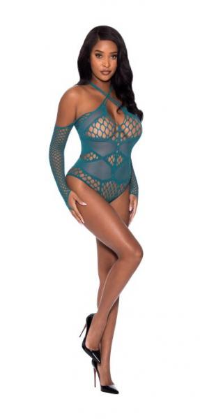 Seamless Long Sleeve Teddy Turquoise O/s