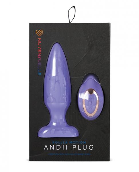 Sensuelle Andii Plug W/roller  Ult Viol