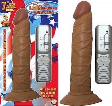 Latin American Whoppers 7in Straight Vibrating Dong