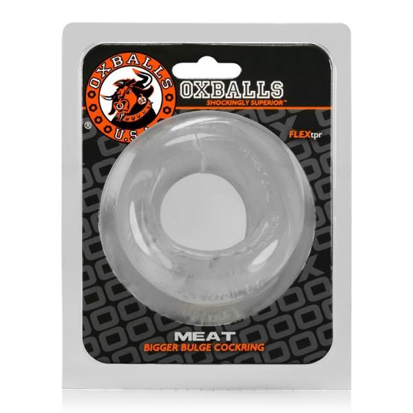 Oxballs Meat Padded Cock Ring - Clear