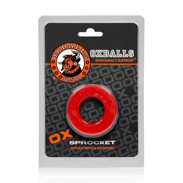 Atomic Jock Sprocket Cock Ring  Red