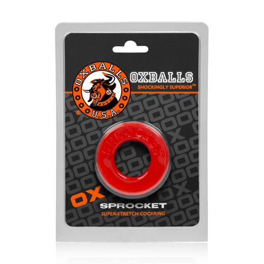 Atomic Jock Sprocket Cock Ring  Red