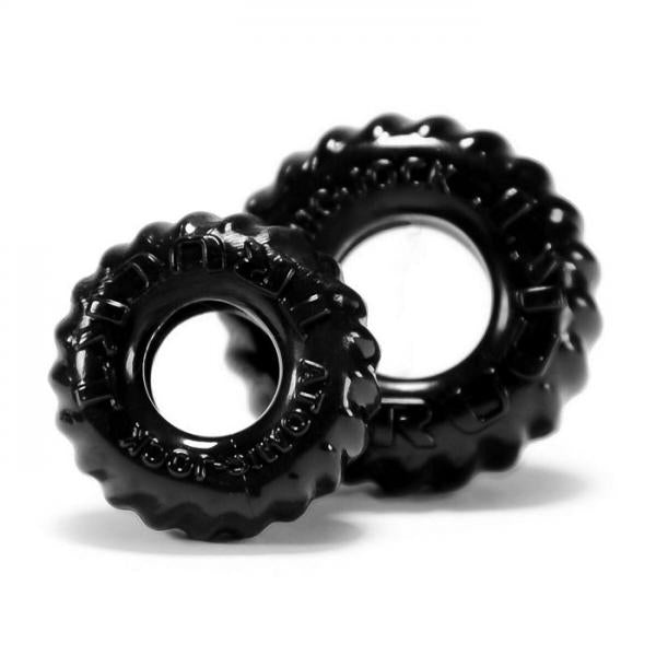 Oxballs TruckT Cock & Ball Ring - Black Pack of 2