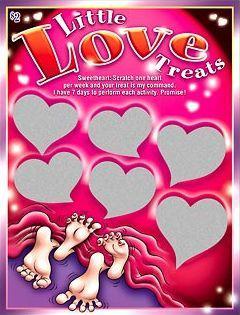 Sexy Scratcher Lottery Ticket Little Love Treats