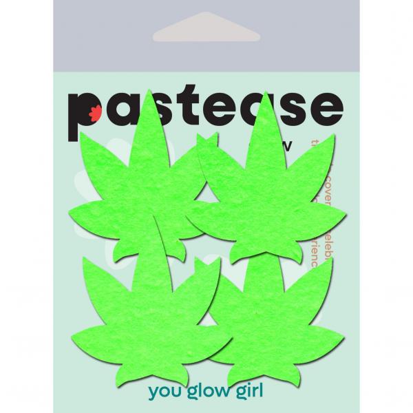 Pastease Petites Glow in the Dark Leaf O/S 2 Pack